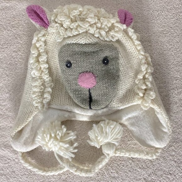 5/$25 Ark Wool Fleece Lined Sheep Toque Beanie With Ear Flaps - Picture 1 of 12